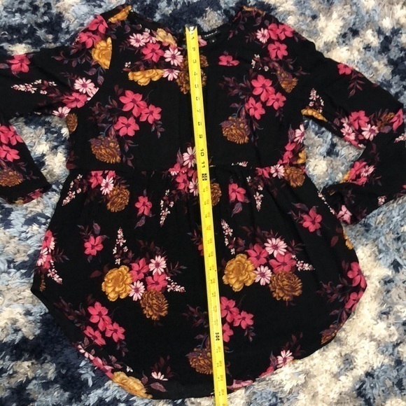 Torrid top blouse Babydoll Gauze Keyhole Front Tunic Top size 0‎ - Picture 8 of 12